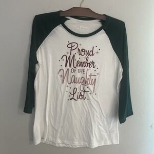 Natural Reflections Proud Member Christmas Holiday Long-Sleeve T-Shirt Sz Large